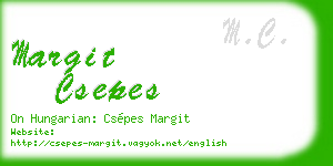 margit csepes business card